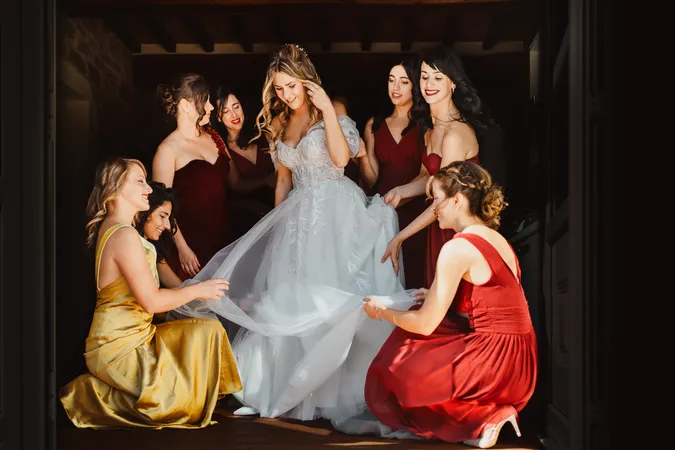 
	sposa e damigelle

