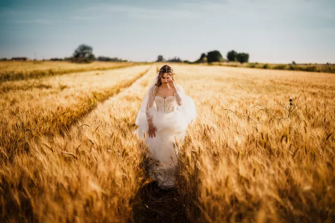 
	sposa campo di grano
