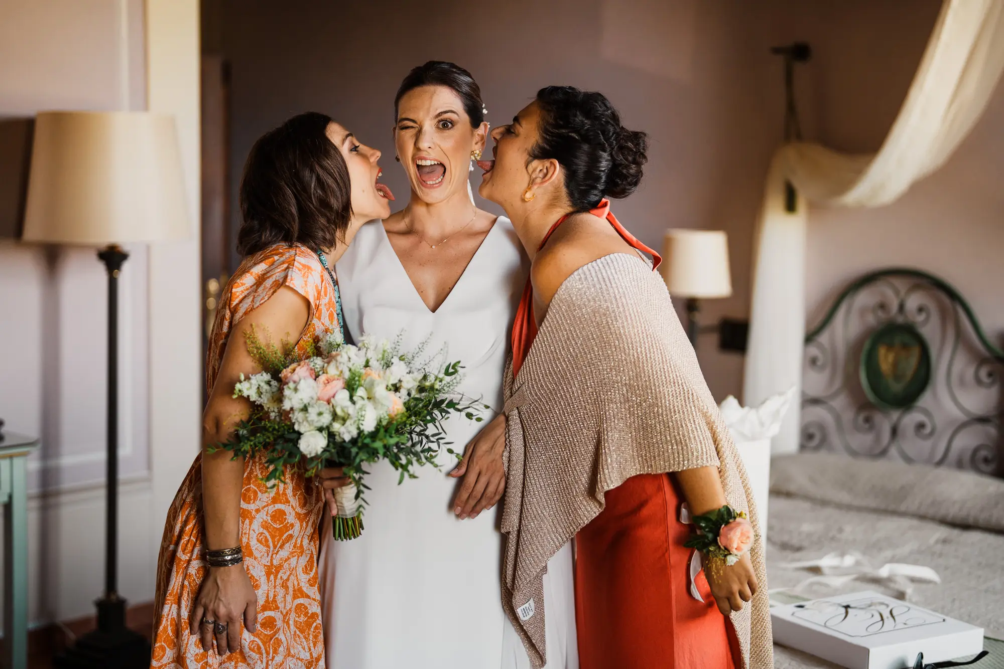 Momento divertente matrimonio a Villa Bernardini